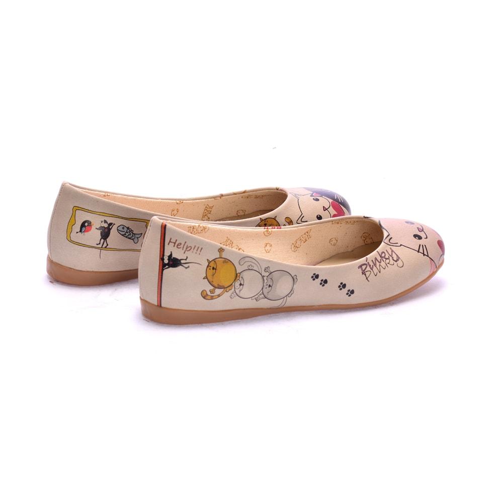 Cute Cats Ballerinas Shoes 1075 (506263109664)