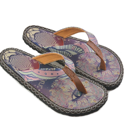 Navy & Fuchsia Psychedelic Flip-Flop CAL410 (737681277024)