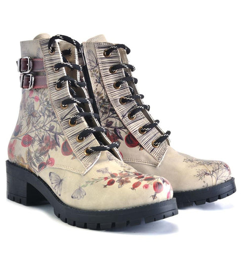 Autumn and Butterflies Short Boots DRY101 (1405803921504)