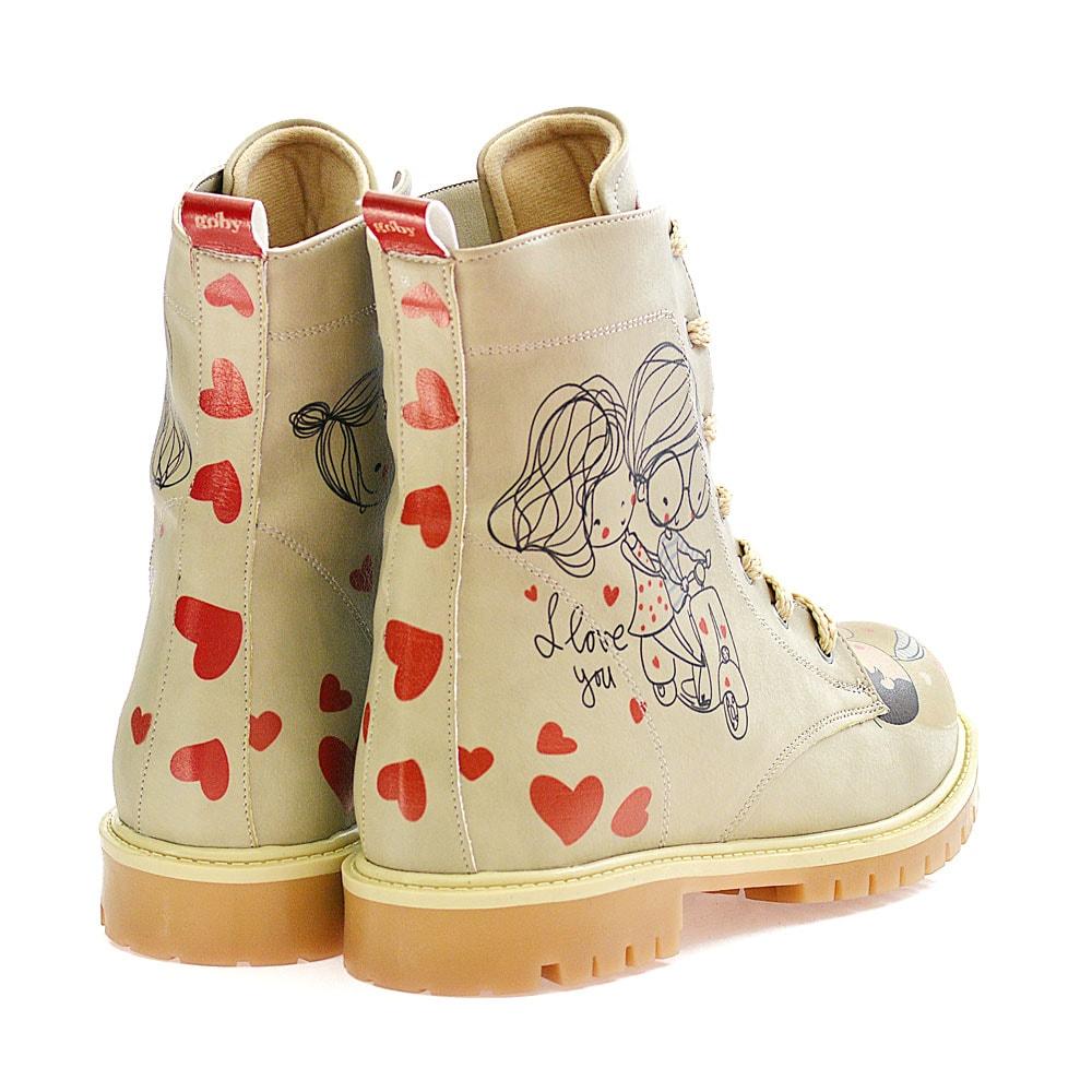 Happy Valentines day Long Boots TMB1037 (1405815783520)
