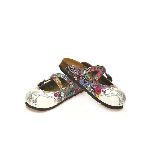 White Elephant Cross-Strap Clogs WCAL126 (737673183328)