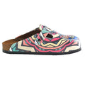 White & Pink Skull Clogs WCAL356 (737670037600)