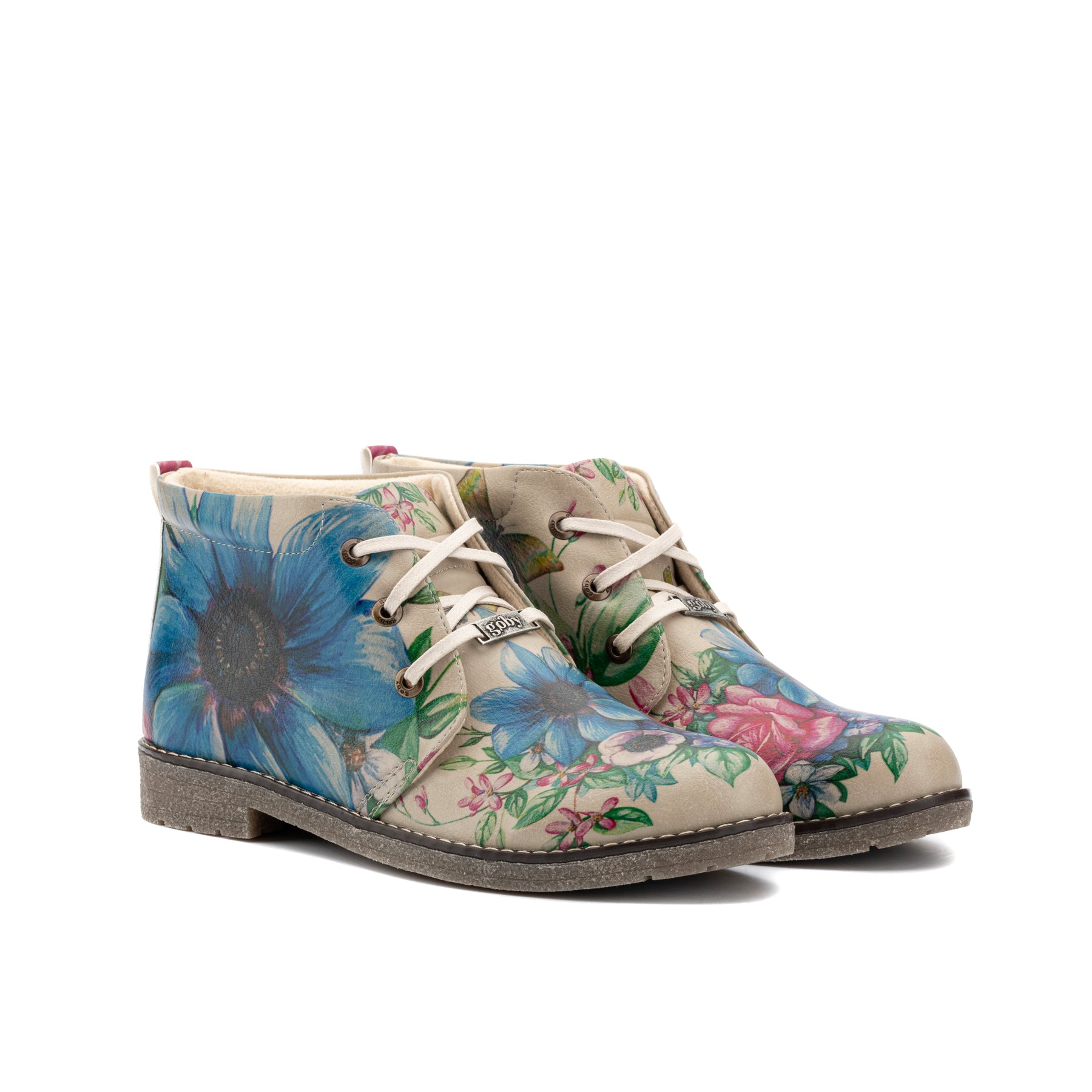 Bloemen enkellaarzen PH209