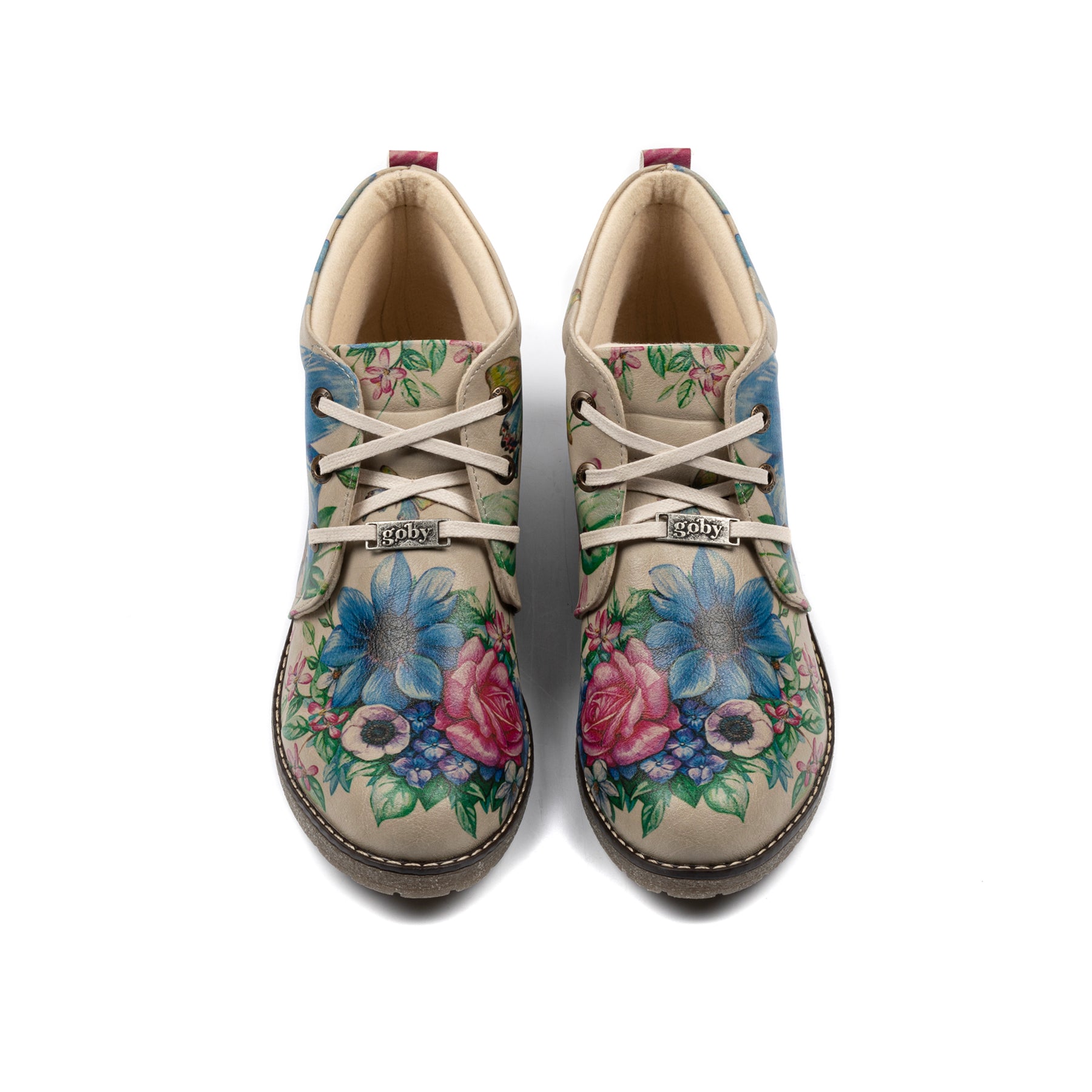 Bloemen enkellaarzen PH209