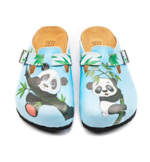 Blauwe panda klompen WCAL362